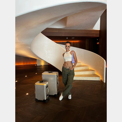 Gold Aluminium Luggage