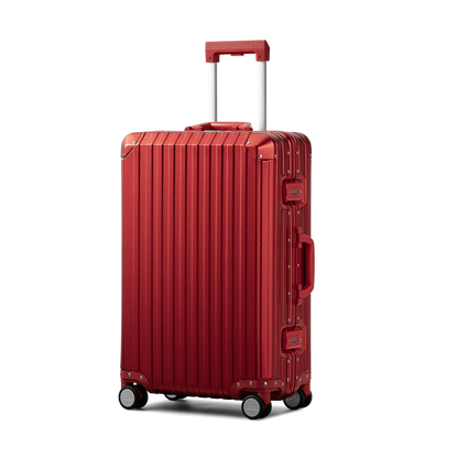 Red Aluminium Luggage