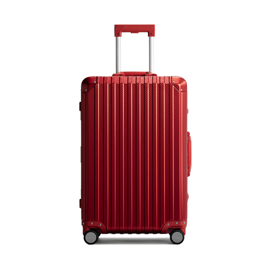 Red Aluminium Luggage