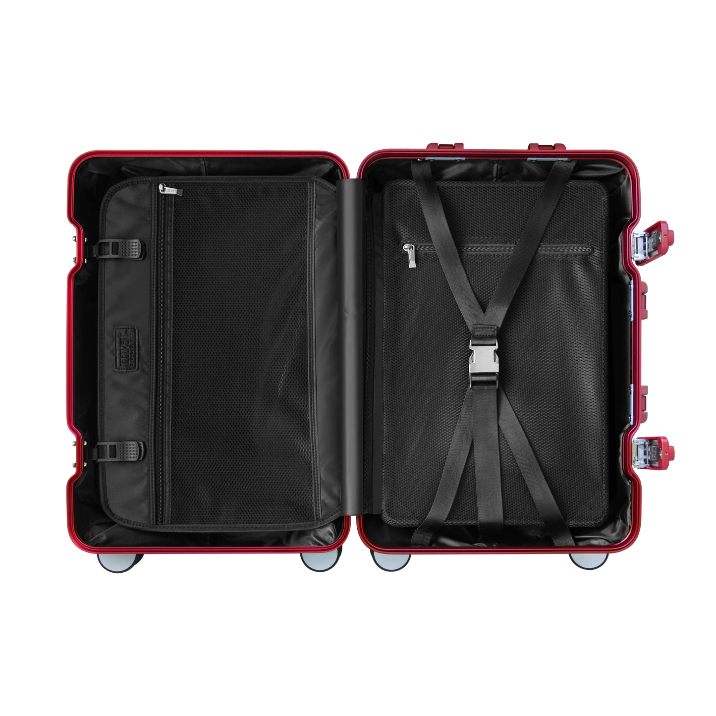 Red Aluminium Luggage