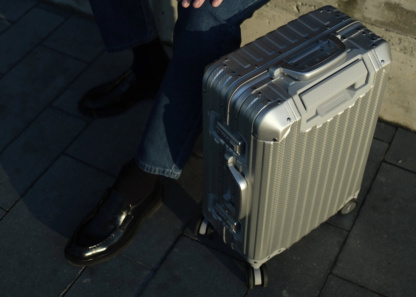 Silver Aluminium Luggage