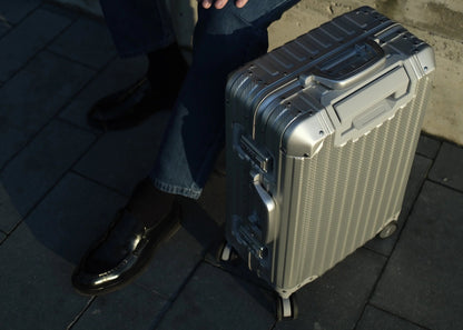 Silver Aluminium Luggage